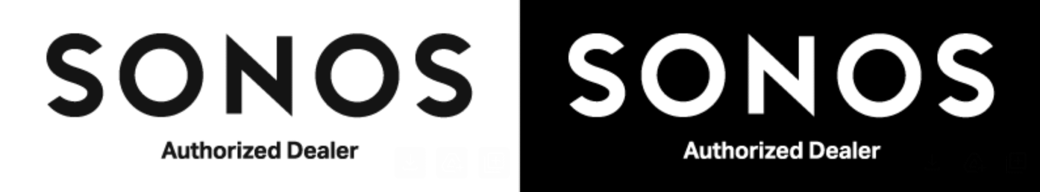 Sonos logo in black and white